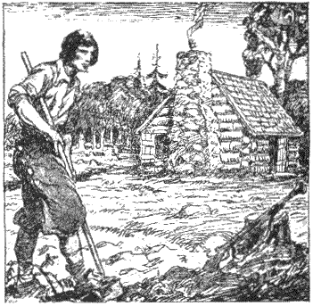 An early Acadian settler and his home in the Attakapas region...